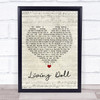 Cliff Richard and The Drifters Living Doll Script Heart Song Lyric Print
